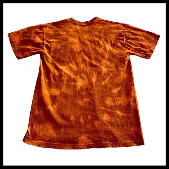 🆕Reverse Tie Dye Custom Made Sweet Orange T-shirt - Picture 2 of 8